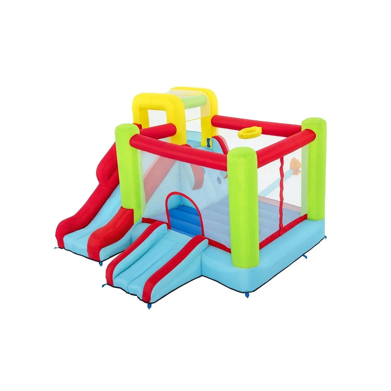 10' Inflatable Bounce House Park with Basketball and Slide. 126 T4793