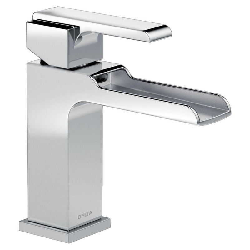 Ara 1-Handle Channel Bathroom Faucet with Metal Pop-Up, Chrome V0961