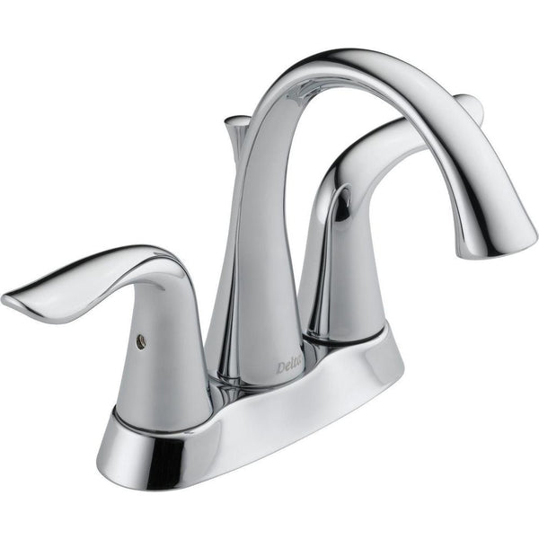 Faucet Lahara Double Handle 4-in Centerset Bathroom Sink Faucet with Pop-up Drain, Assorted Finishes L0935