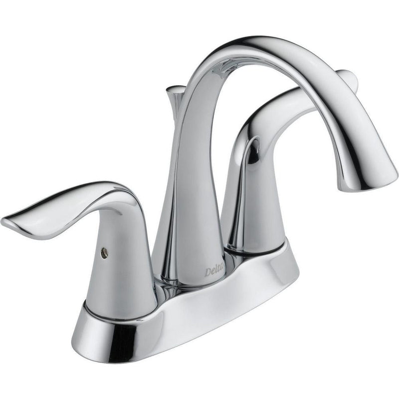 Faucet Lahara Double Handle 4-in Centerset Bathroom Sink Faucet with Pop-up Drain, Assorted Finishes L0935