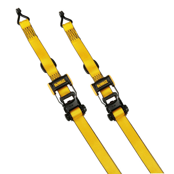3,300-lb Ratchet Tie Down Strap, Weatherproof, 1.5-in x 16-ft (3.8 cm x 4.8 m), 2-pk M7716