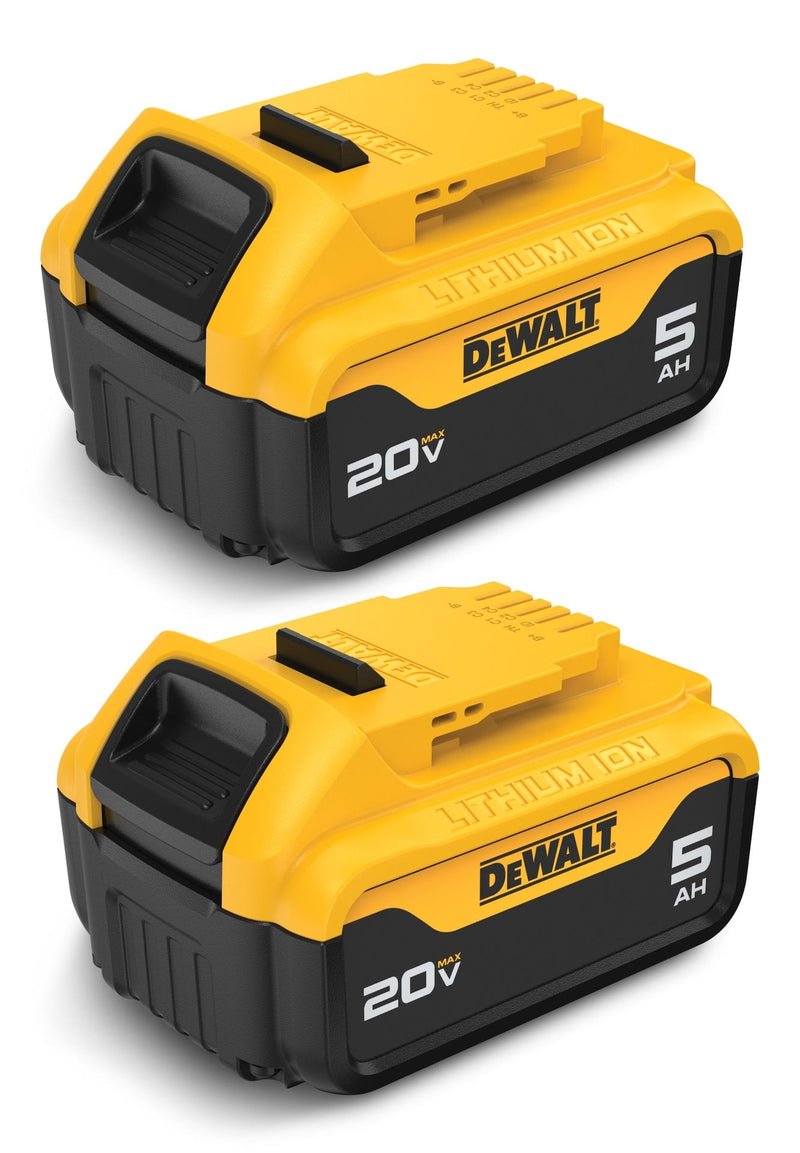 DCB205-2 20V MAX Lithium-Ion 5.0Ah Battery Pack with LED Fuel Gauge, 2-pk H8934
