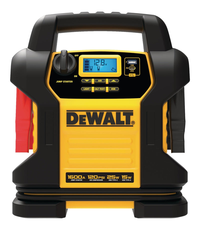 DXAEJ14CA Booster Pack/Jump Starter, With Auto-Stop Digital Air Compressor, 1600 Peak Amp, 12V I6676