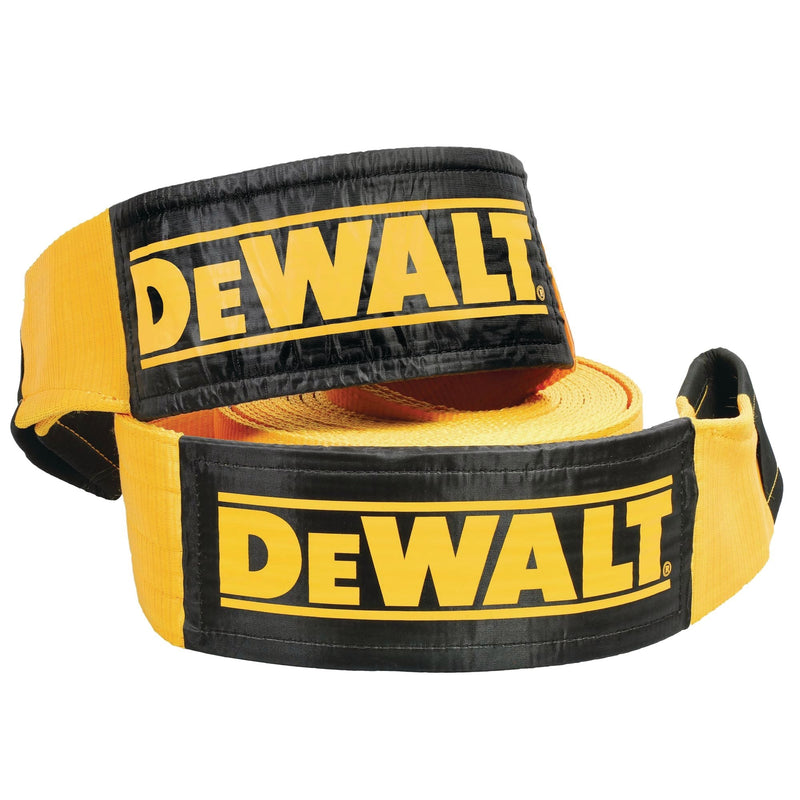 Heavy-Duty 75000-lb Break Strength Looped End Recovery Strap, Yellow, 6-in x 30-ft U4651