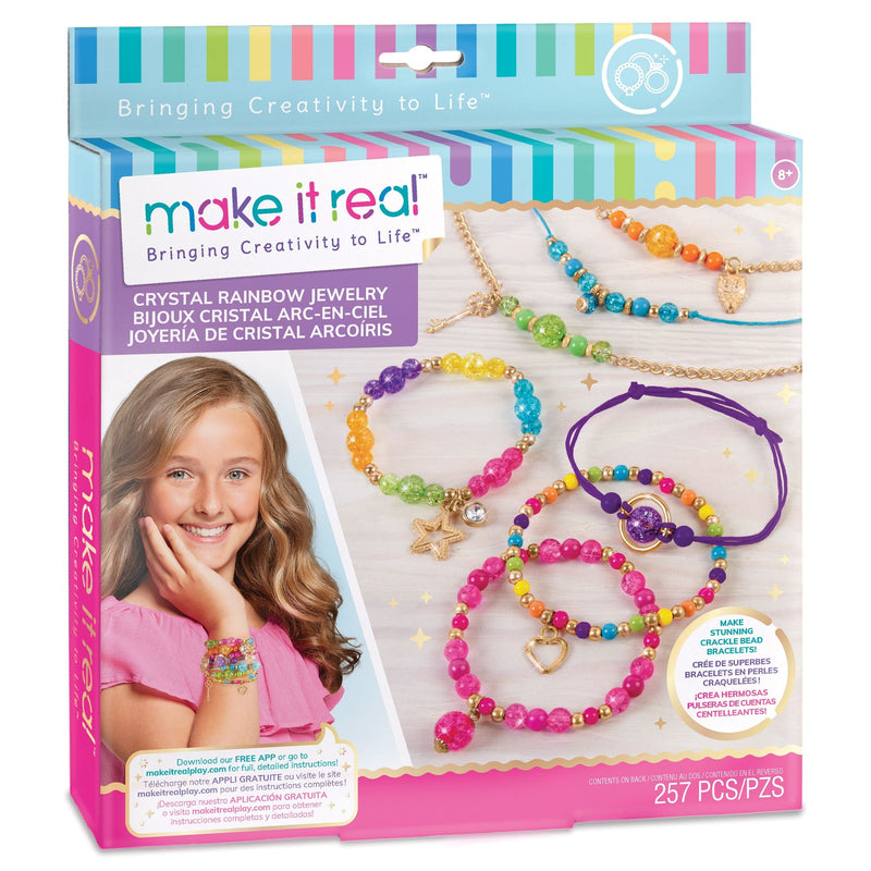 DIY Customizable Friendship Bracelete & Charms, Multi-Coloured, 257-pk, for Arts & Crafts/Birthday Favour U5336