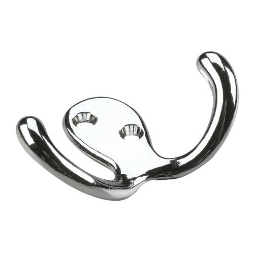 Double Wardrobe Hook, Chrome, 4pk U1134