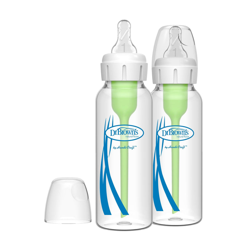 + Glass Narrow Bottles, 8-oz, 2-pk D7519