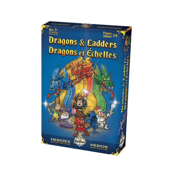 Dragons & Ladders Family Board Game, Bilingual, Ages 7+ H1164