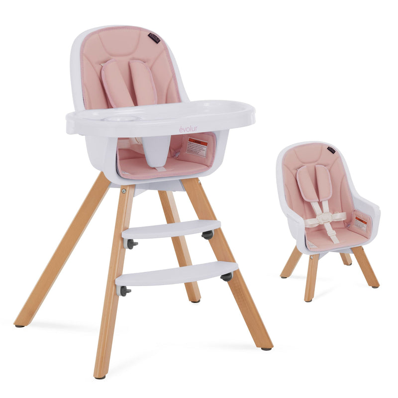 Zoodle Convertible High Chair, Pink B1275