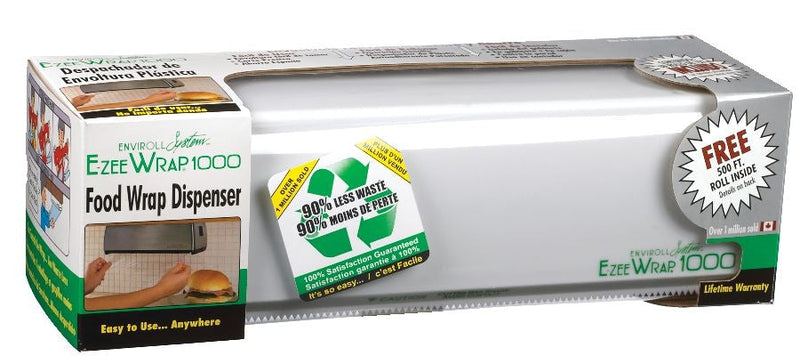 Non-stick Food Plastic Wrap Dispenser with 500-ft Plastic Wrap Included T1989