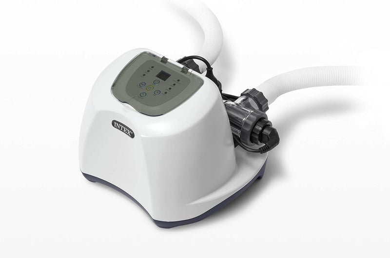 QS1200 Krystal Clear Saltwater Chlorine System for Above Ground Pools: Keeps Water Clear – Reduces Chemical Use – Sleek Control Panel with Buttons – Up to 15000 Gallon Pools G7572