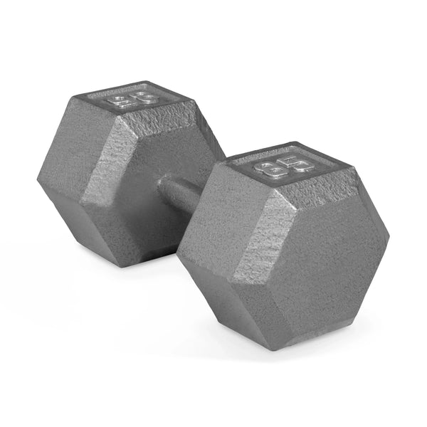 CAP Barbell 85lb Cast Iron Hex Dumbbell, Single S7437