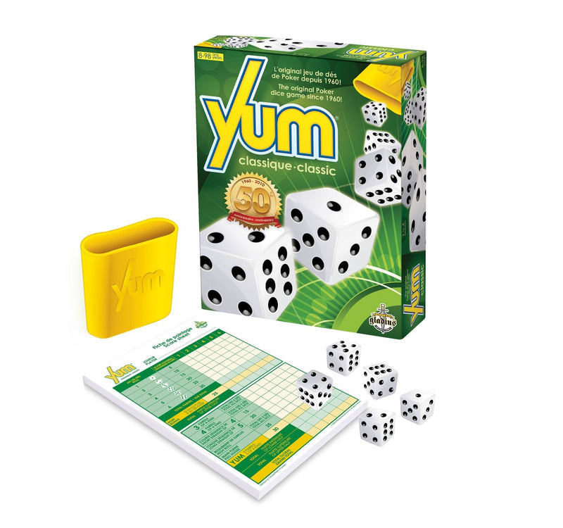 Yum Classic Collector's Edition Poker Dice Game Set, Ages 8+ R2673