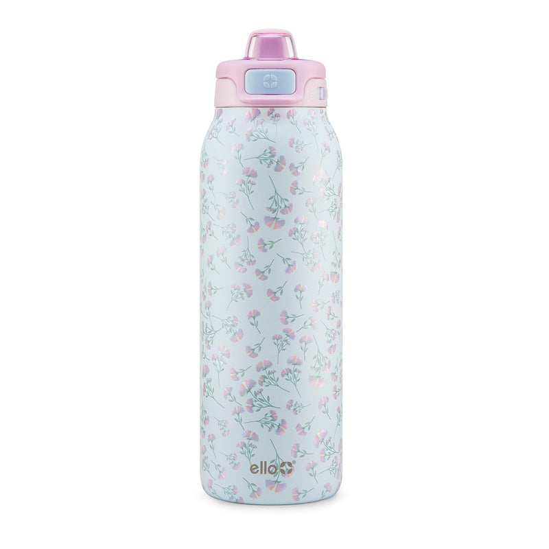 Pop & Fill Reusable Stainless Steel Insulated Water Bottle with Quick Fill Lid, 32-oz, Assorted Colours D9311
