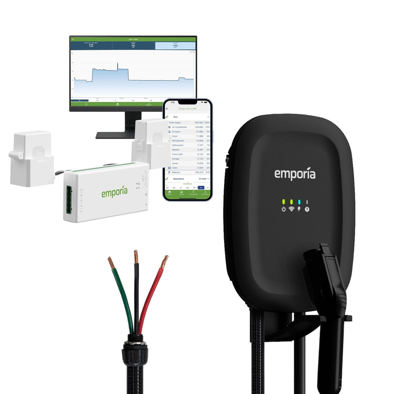 48A Wi-Fi Level 2 Hardwired J1772 EV Charger with Load Management L4913