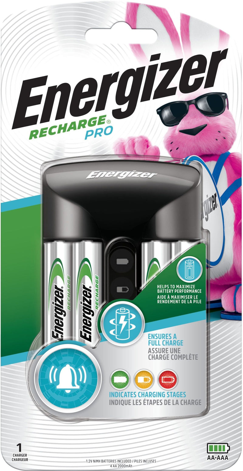 Recharge Pro CHPROWB4 AA /AAA Rechargeable Battery Charger with 4 AA NiMH Batteries U2149