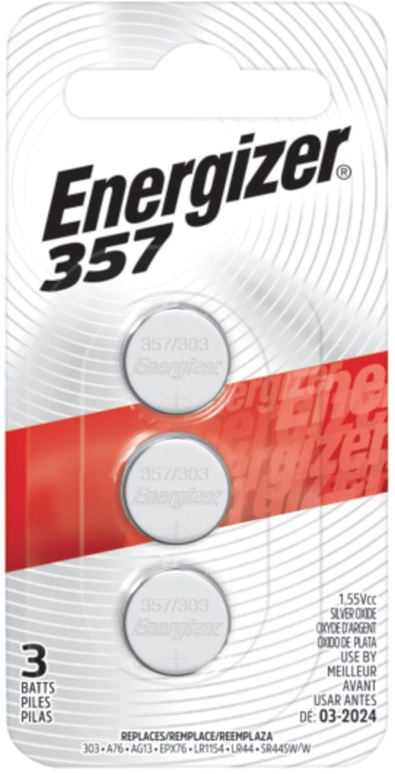 Silver Oxide 3-pk 357 LR44 AG13 303 A76 1.5V / 1.5 Volt Button Coin Cell Batteries G7834