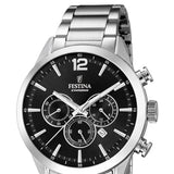 Festina Timeless Chronograph Black Dial Men's Watch