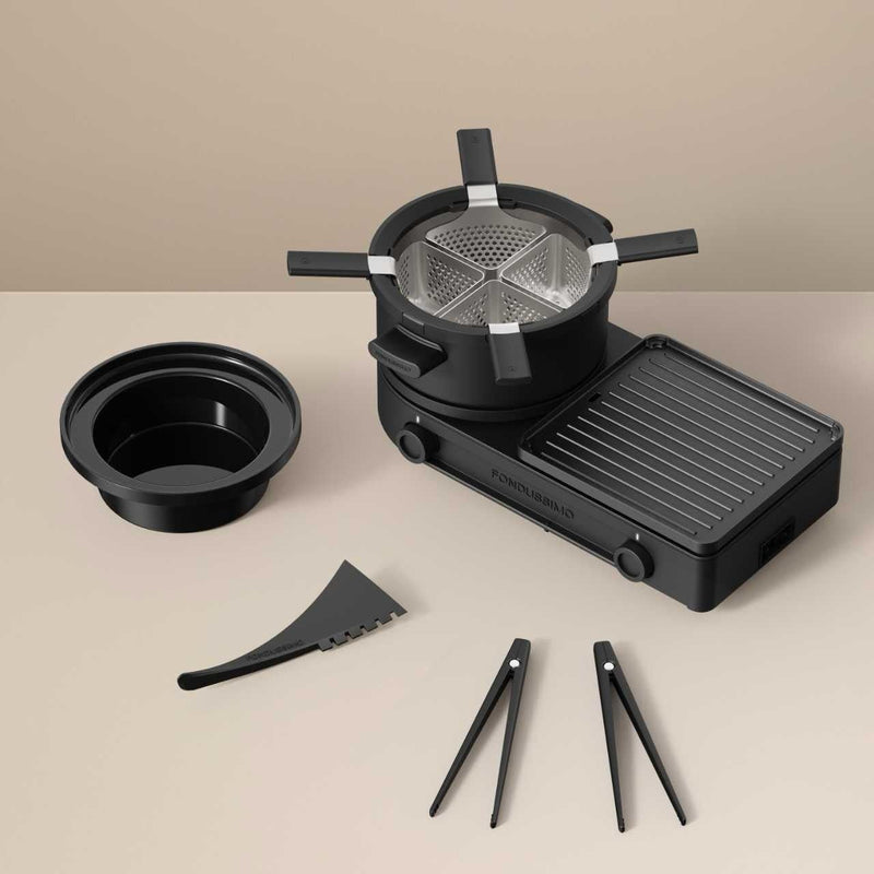 Fondussimo Fondue & Grill Set, Black A4836
