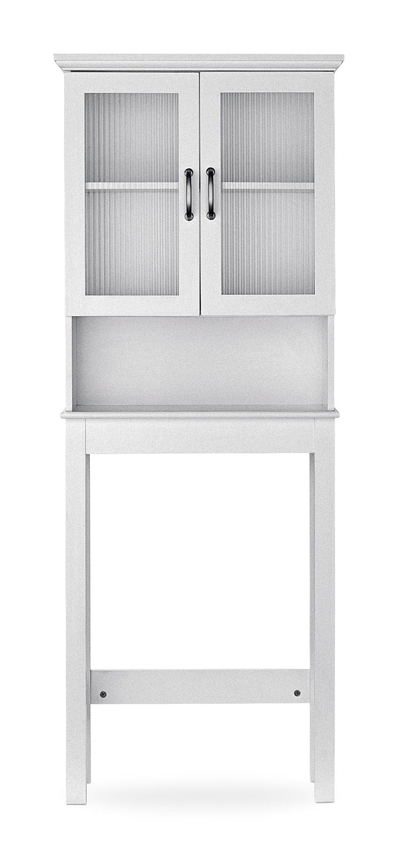 Beacon Hill 2-Door Over-The-Toilet Spacesaver Bathroom Storage Cabinet, White V9315