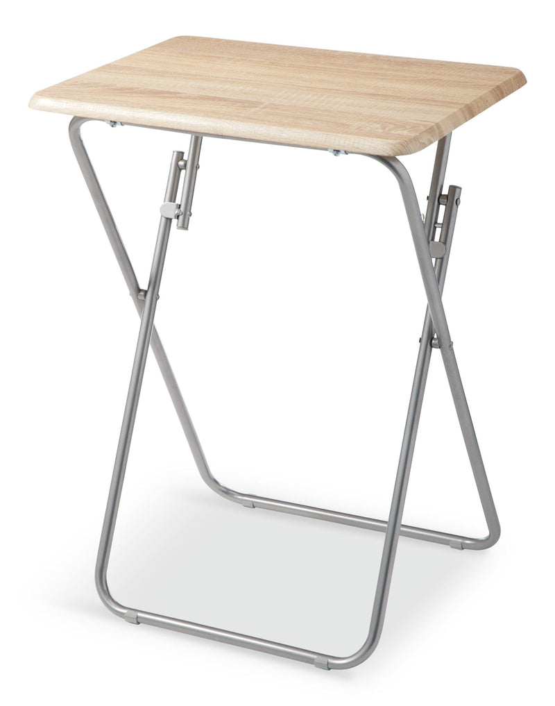 Portable Wood & Metal Folding TV Tray/Laptop/Side/End Table T0476