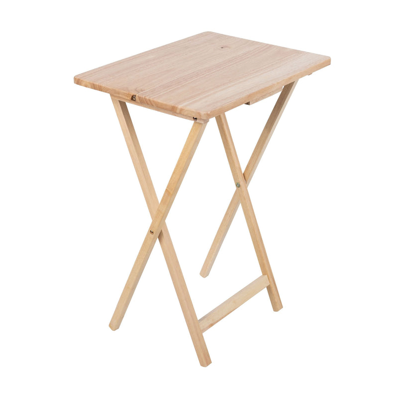 Solid Wood TV Tray, Foldable, Natural Wood Finish TV Tray N7155