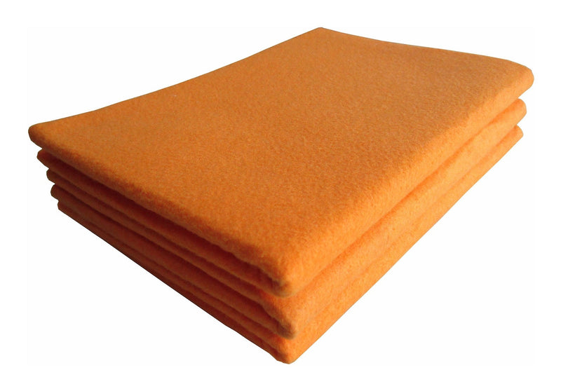 All-Purpose Machine Washable Synthetic Giant Shammy Towel, Orange, 3-pk Y0987
