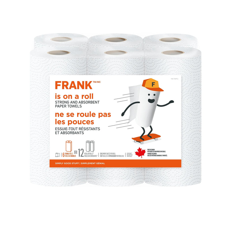 Paper Towel, 2-ply, 6-pk, Adjustable Tear Size I4014