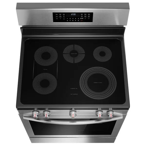 Gallery 30 in 5.3 cu ft. Stainless Steel Electric 5-Burner Range with Total Convection S9494