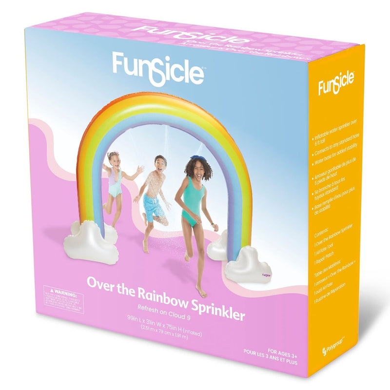 Over the Rainbow Giant Inflatable Outdoor Sprinkler with Built-In Water Sprayers A8857
