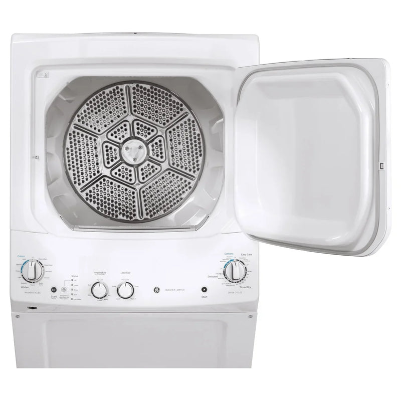 GE White 27 in. 4.4 cu. ft. Washer and 5.9 cu. ft. Dryer Laundry Centre C5007
