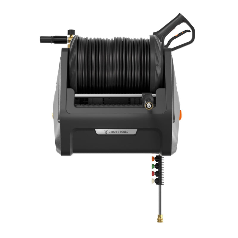 Grandfalls G30 Wall Mounted 2100 PSI 2.2 GPM Brushless Retractable Electric Pressure Washer with 100-ft Hard Hose M7670