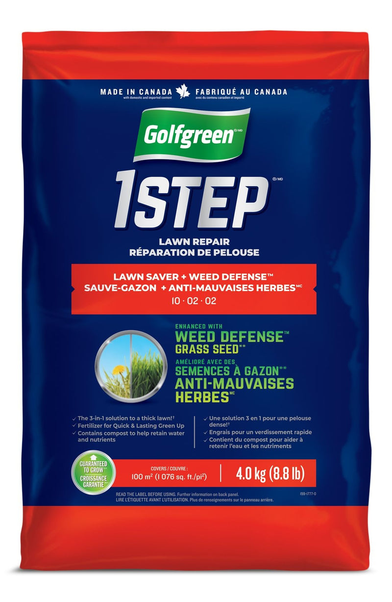 1-Step Lawn Saver + Weed Defense 10-02-02 Grass Seed, 4-kg A2800