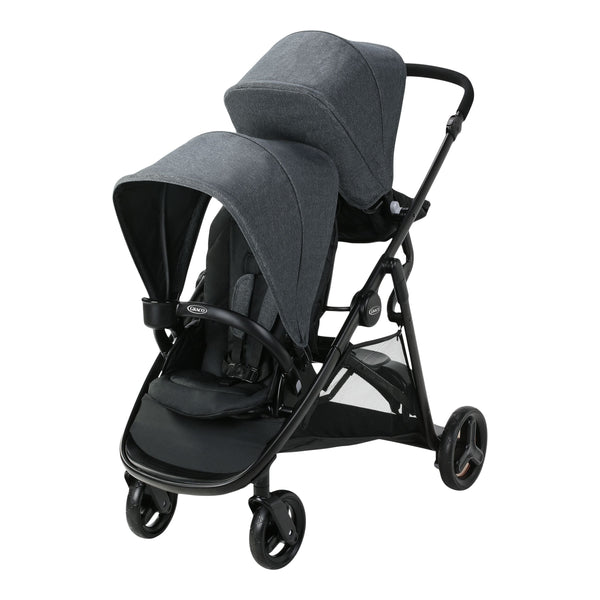 Ready2Grow 2.0 Double Stroller, Foldable and Lightweight Baby Stroller, Rafa S7254