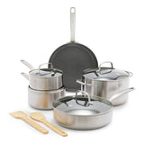 Chatham Stainless Steel Ceramic Cookware Set, 11-pc