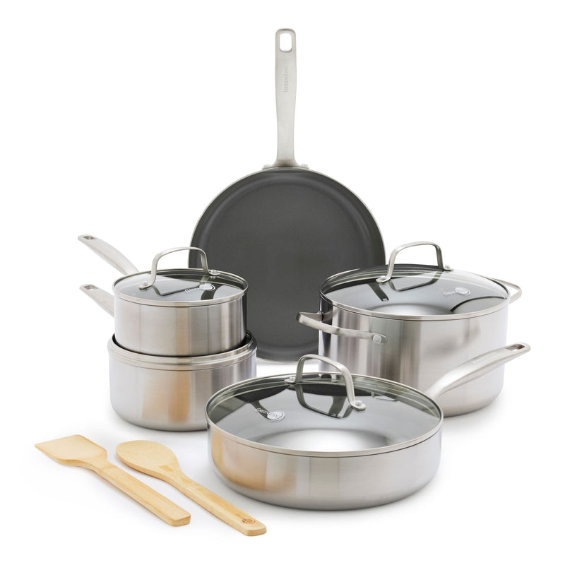 Chatham Stainless Steel Ceramic Cookware Set, 11-pc I1085