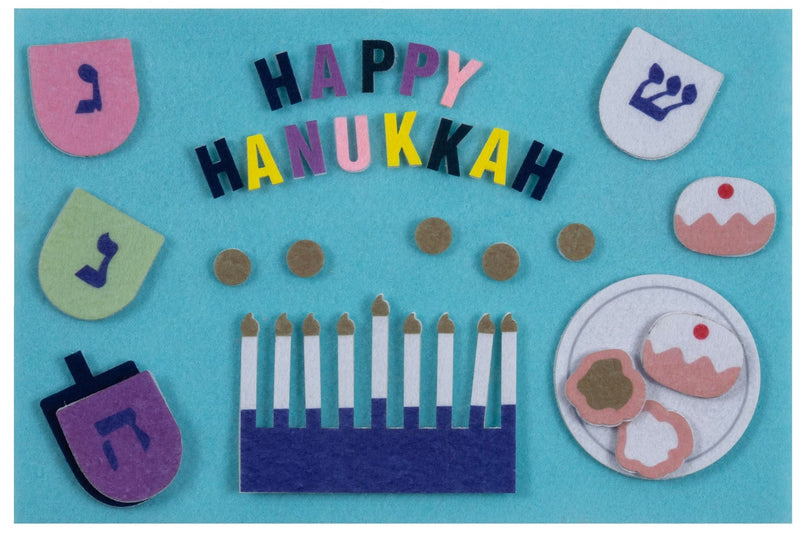 "Happy Hanukkah" Felt Interactive Activity Play Board Kit, 30-pc, for Hanukkah L9469
