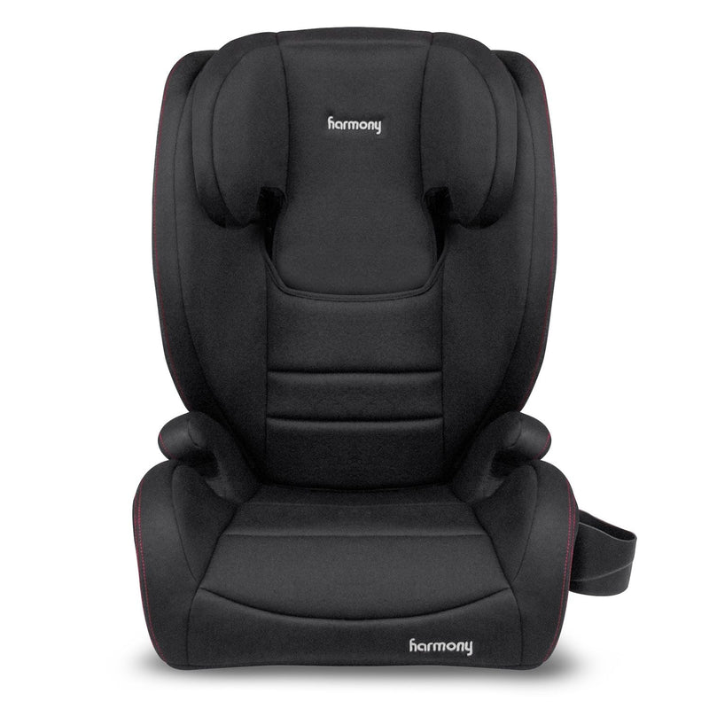 Genesys Deluxe High Back Booster, Black with Red Stitching Z6724