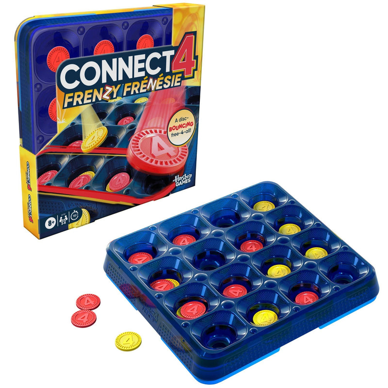 Connect 4 Frenzy Strategy Board Game, Bilingual Q8383