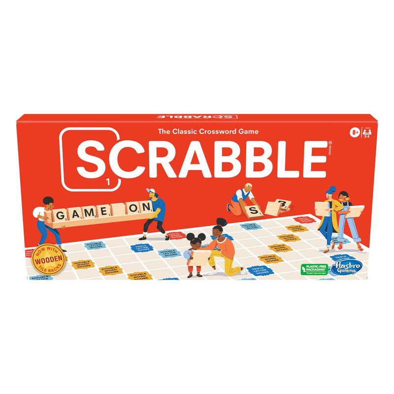 Games Scrabble 2-4 Player Crossword Board Game, English, Ages 8+ Q7755