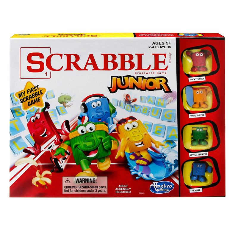 Games Scrabble Junior 2-4 Player Board Game, English/French, Ages 5+ D9973