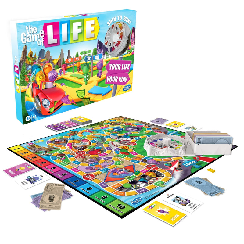 Games The Game Of Life Classic 2-4 Player Board Game, English/French, Ages 8+ U0956