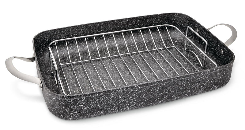 The Rock Non-Stick Cookware Set with Matching Roaster, 10-pc C973
