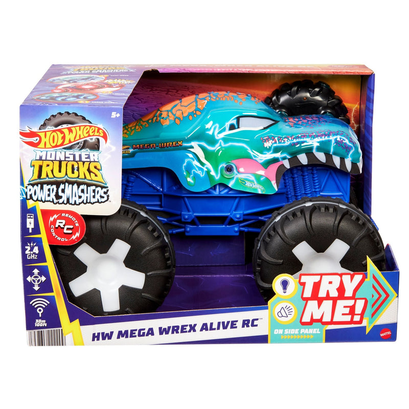 Monster Truck Remote Controlled 1:15 Scale Mega Wrex Toy Vehicle with Sounds & Lights, Ages 5+ A7598
