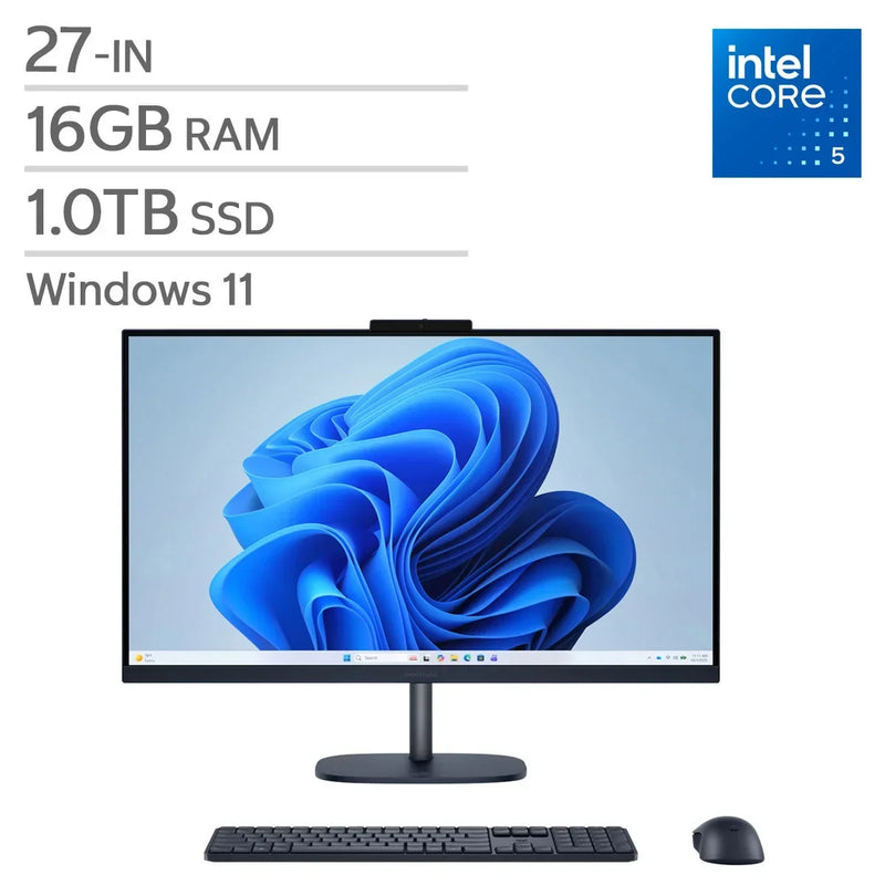 HP 27-in. All-in-One Desktop, Intel Core 5 120U - 16GB RAM, 1TB SSD F7546