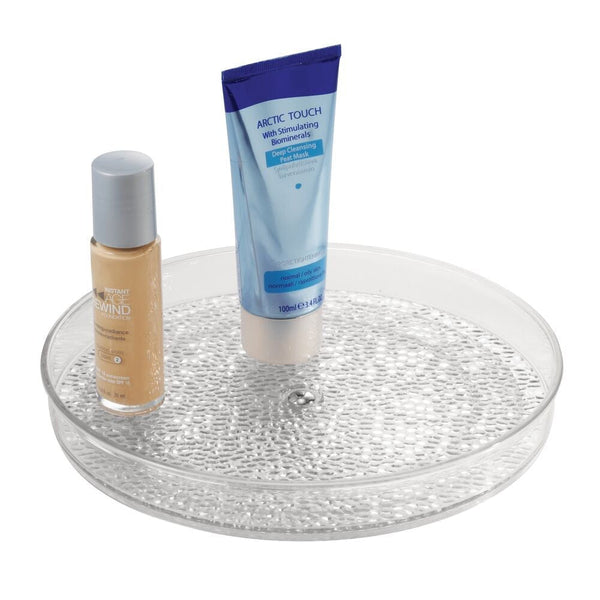 Rain Spinner Turntable Vanity Organizer, Clear, 9-in T1573
