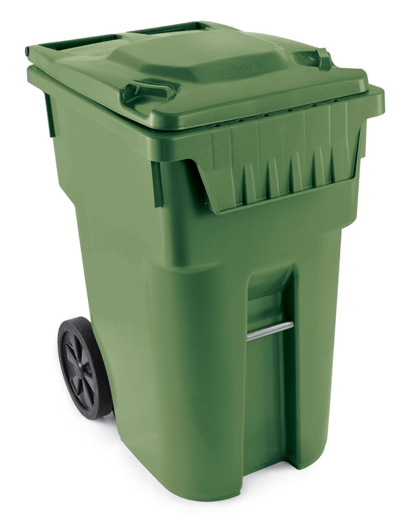 Mastercart Plastic Rectangular Wheeled Compost Bin/Recycling Bin, Assorted Colours, 360-L K421