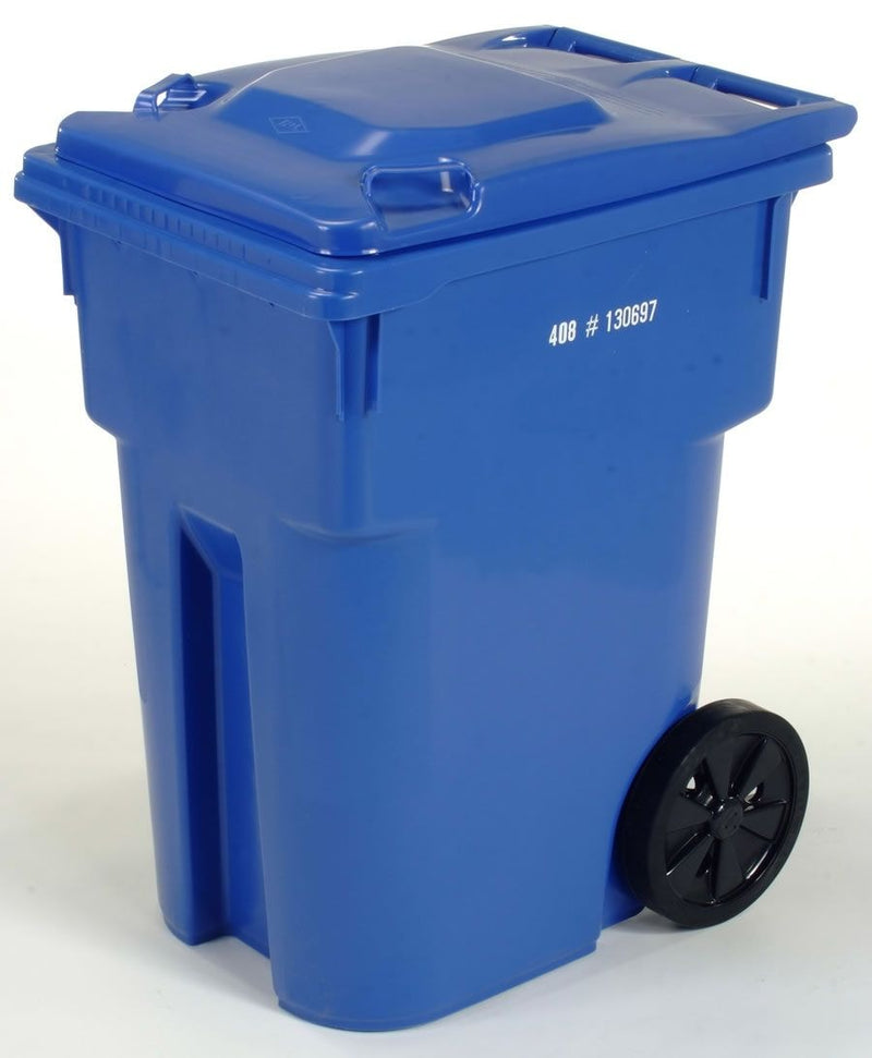 Mastercart Plastic Rectangular Wheeled Compost Bin/Recycling Bin/Garbage Can, Assorted Colours, 360-L H0655