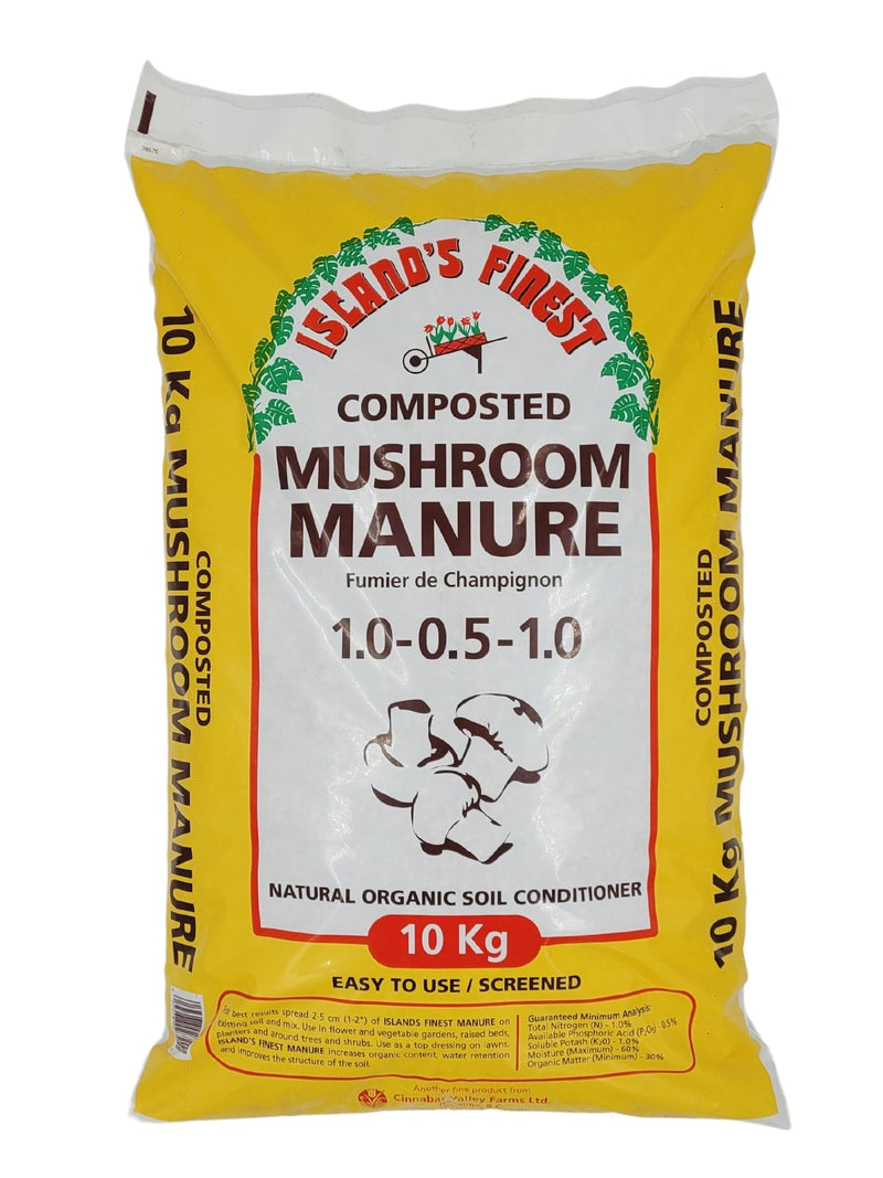 Composted Mushroom Manure, Natural Organic Soil Conditioner, 10-kg S4925