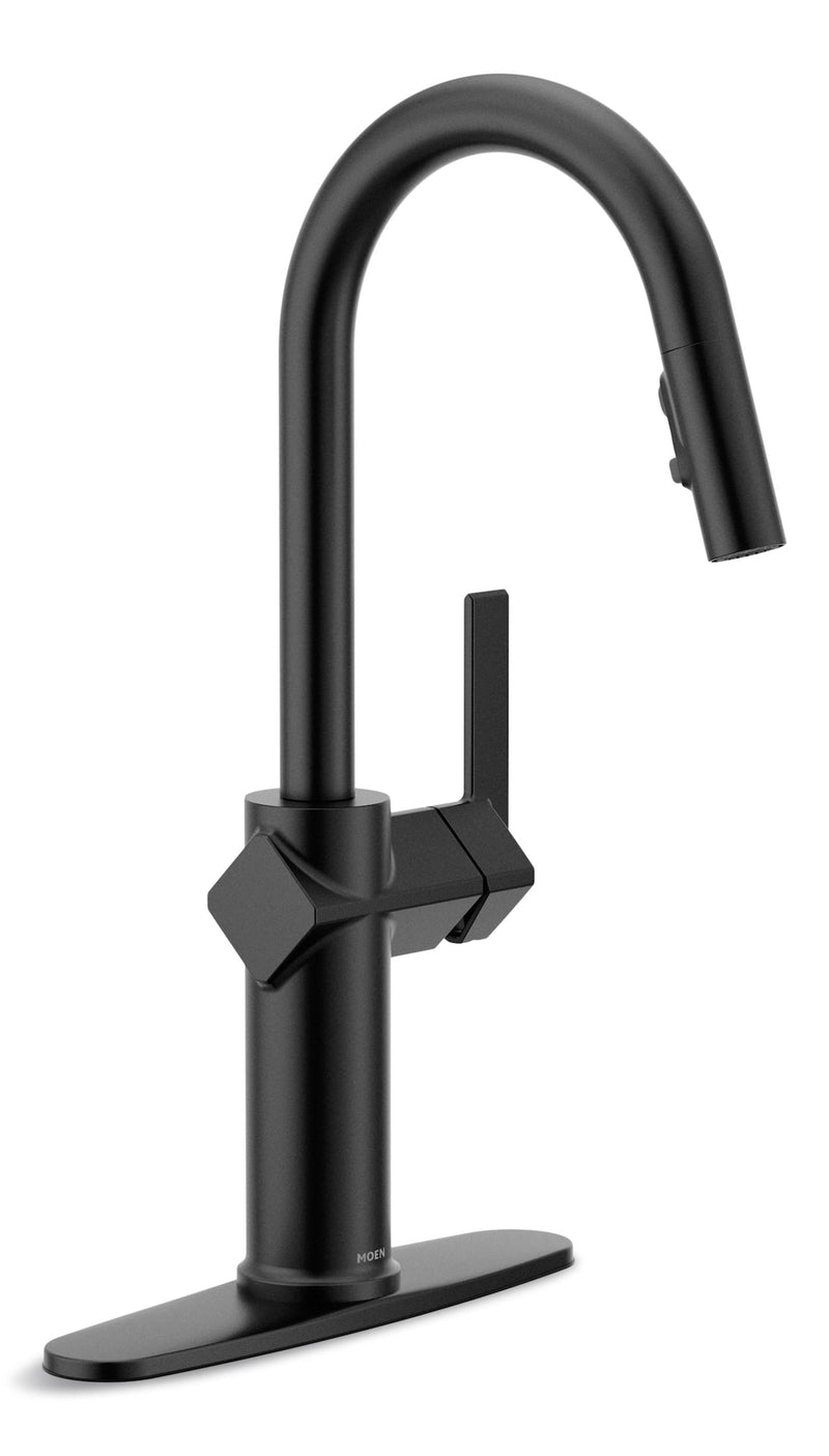 1-Handle Pull-Down Kitchen Faucet, Matte Black A7112